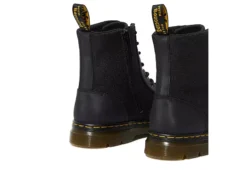 Dr. Martens Dr.martens Boys Combs Combat Boot - Black -Teenager Shoes Shop US 01 731032 03