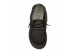 Heydude Boys Wally Youth Slip On Sneaker - Black -Teenager Shoes Shop US 01 733081 05