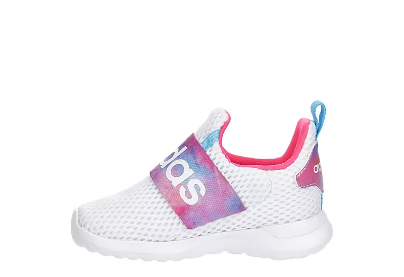 Adidas Girls Infant Lite Racer Adapt 4 Slip On Sneaker - White 6 Adidas Girls Infant Lite Racer Adapt 4 Slip On Sneaker - White - Image 4
