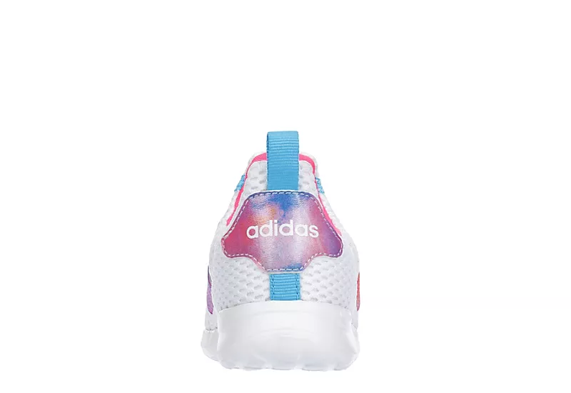 Adidas Girls Infant Lite Racer Adapt 4 Slip On Sneaker - White 7 Adidas Girls Infant Lite Racer Adapt 4 Slip On Sneaker - White - Image 5