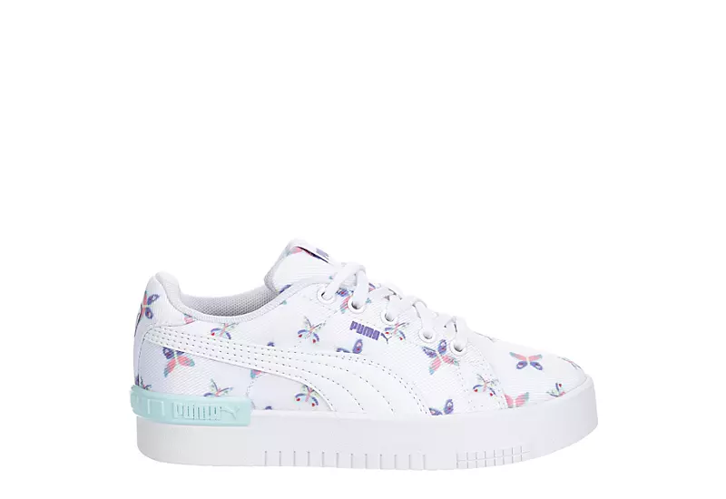 Puma Girls Little Kid Jada Sneaker - White 4 Puma Girls Little Kid Jada Sneaker - White - Image 2