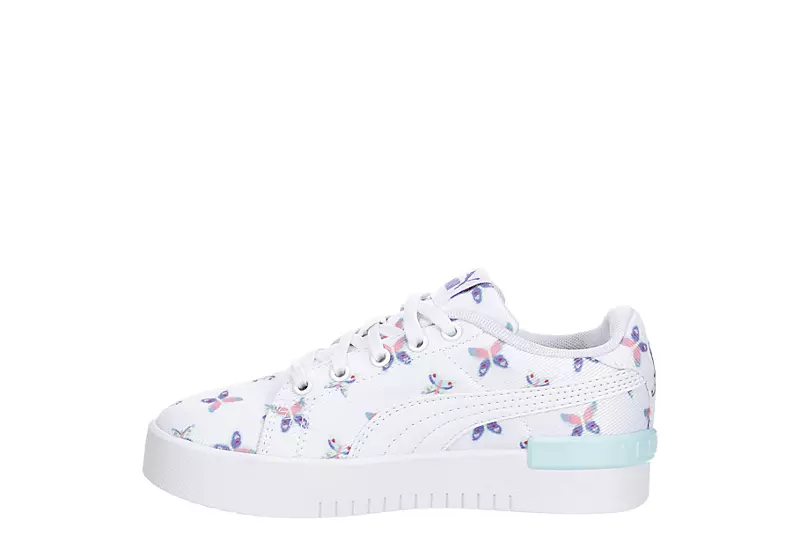 Puma Girls Little Kid Jada Sneaker - White 6 Puma Girls Little Kid Jada Sneaker - White - Image 4