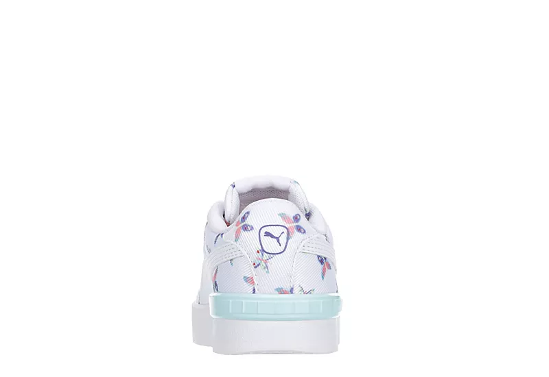 Puma Girls Little Kid Jada Sneaker - White 7 Puma Girls Little Kid Jada Sneaker - White - Image 5