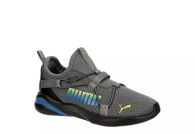 Puma Boys Softride Rift Slip On Sneaker - Grey 3 Puma Boys Softride Rift Slip On Sneaker - Grey