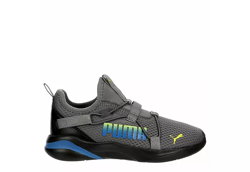 Puma Boys Softride Rift Slip On Sneaker - Grey 4 Puma Boys Softride Rift Slip On Sneaker - Grey - Image 2