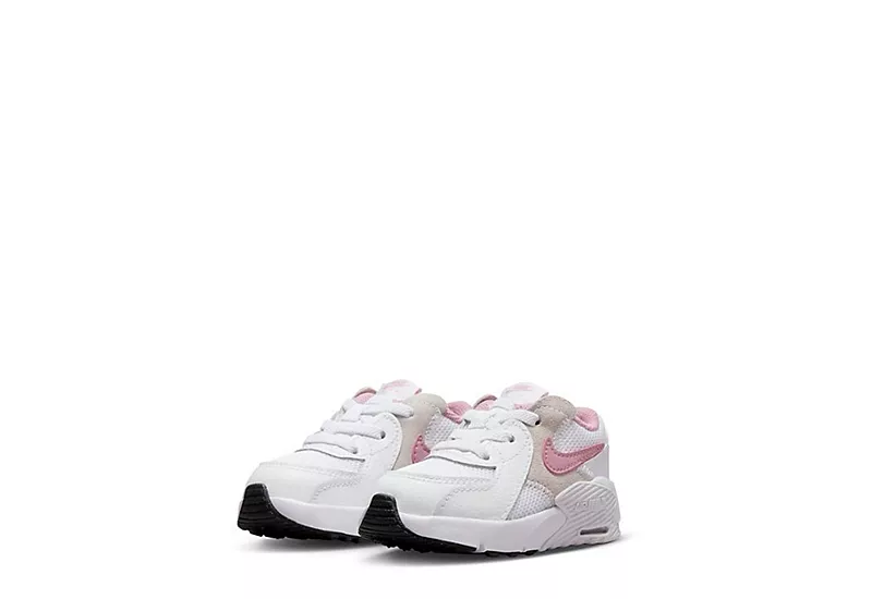 Nike Girls Infant Air Max Excee Sneaker - White 3 Nike Girls Infant Air Max Excee Sneaker - White