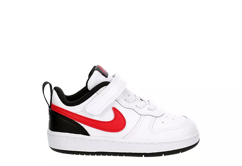 Nike Boys Infant Court Borough 2 Low Top Sneaker - White 4 Nike Boys Infant Court Borough 2 Low Top Sneaker - White - Image 2