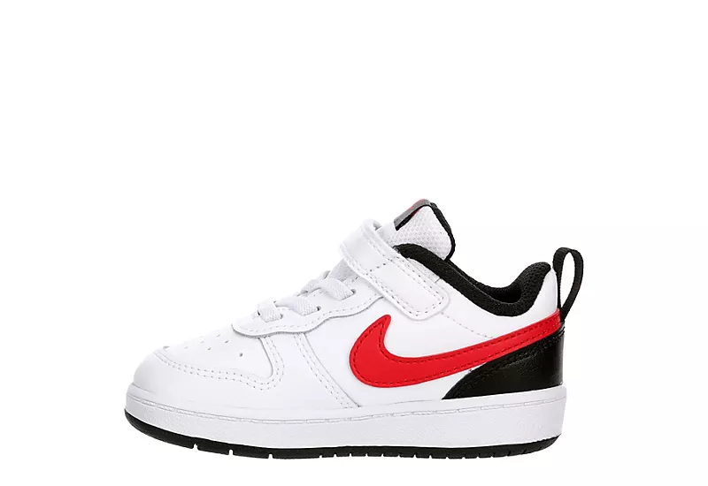 Nike Boys Infant Court Borough 2 Low Top Sneaker - White 6 Nike Boys Infant Court Borough 2 Low Top Sneaker - White - Image 4
