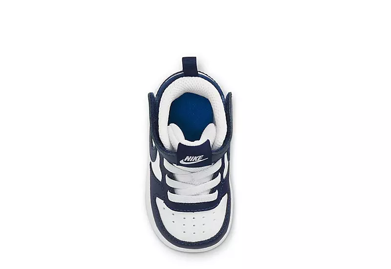 Nike Boys Infant Court Borough Mid 2 Sneakers - White 7 Nike Boys Infant Court Borough Mid 2 Sneakers - White - Image 5