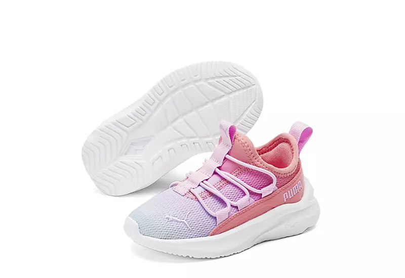 Puma Girls Infant Softride One4all Sneaker - Multicolor 3 Puma Girls Infant Softride One4all Sneaker - Multicolor