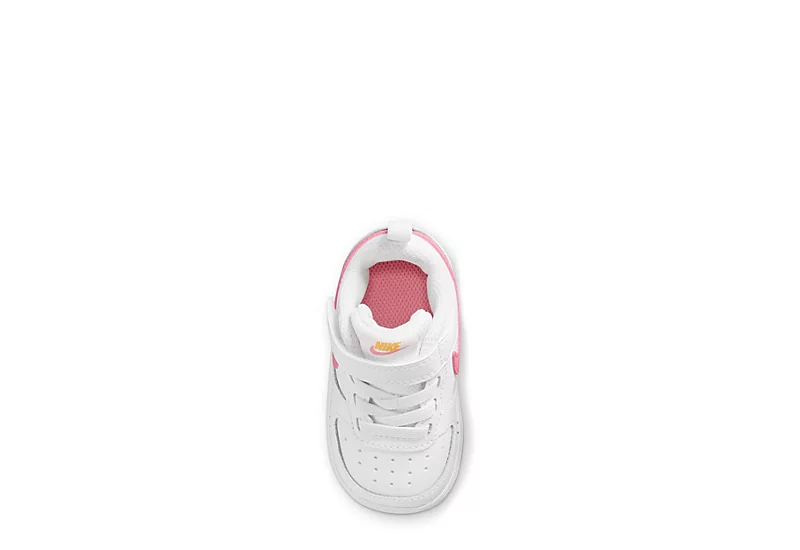 Nike Girls Infant Court Borough 2 Low Top Sneaker - White 7 Nike Girls Infant Court Borough 2 Low Top Sneaker - White - Image 5