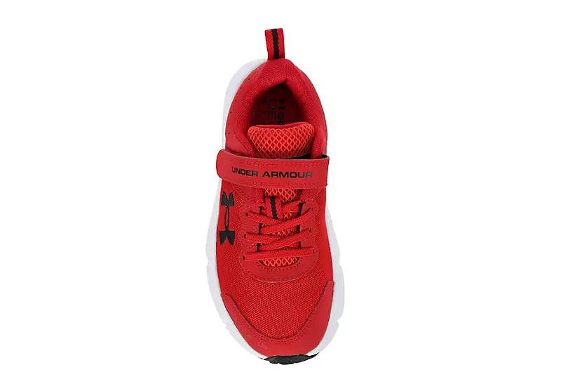 Under Armour Boys Assert 10 Sneaker - Red 8 Under Armour Boys Assert 10 Sneaker - Red - Image 6