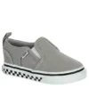 Vans Boys Infant Asher Slip On Sneaker - Grey -Teenager Shoes Shop US 01 808425 00