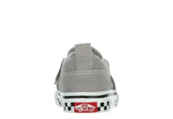 Vans Boys Infant Asher Slip On Sneaker - Grey -Teenager Shoes Shop US 01 808425 04