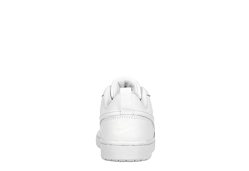 Nike Boys Court Borough 2 Low Top Sneaker - White 7 Nike Boys Court Borough 2 Low Top Sneaker - White - Image 5