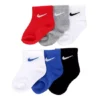 Nike Boys Ankle Socks 6 Pairs - Assorted 1 Nike Boys Ankle Socks 6 Pairs - Assorted -Teenager Shoes Shop US 01 900402 00