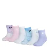 Nike Girls Tie Dye Ankle Socks 6 Pairs - Tie-dye -Teenager Shoes Shop US 01 900403 00