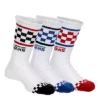 Vans Boys 3pk Checker Band Crew Socks - White 1 Vans Boys 3pk Checker Band Crew Socks - White -Teenager Shoes Shop US 01 900990 00