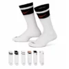 Nike Boys Heritage Crew Socks 6 Pairs - Black -Teenager Shoes Shop US 01 901295 00