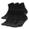 Adidas Boys Cushioned Angle Stripe Quarter Socks 6 Pairs - Black 1 Adidas Boys Cushioned Angle Stripe Quarter Socks 6 Pairs - Black -Teenager Shoes Shop US 01 901499 00