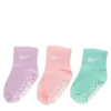 Nike Girls Ankle Socks With Grips 3 Pairs - Lilac 1 Nike Girls Ankle Socks With Grips 3 Pairs - Lilac -Teenager Shoes Shop US 01 901696 00