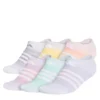 Adidas Girls Superlite Ombre No Show Socks 6 Pairs - White -Teenager Shoes Shop US 01 902226 00