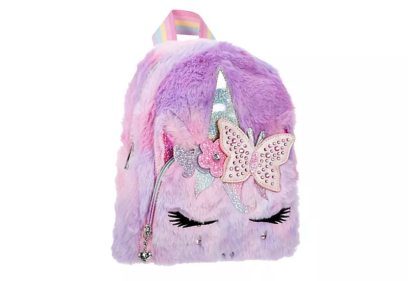 Omg Girls Miss Gwen Faux Fur Mini Backpack - Pink 3 Omg Girls Miss Gwen Faux Fur Mini Backpack - Pink
