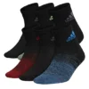 Adidas Boys Badge Of Sport Quarter Socks 6 Pairs - Black