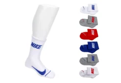 Nike Boys Toddler Crew Socks 6 Pairs - Blue