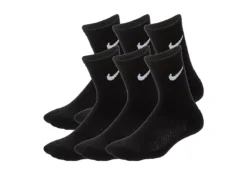 Nike Boys Toddler Crew Socks 6 Pairs - Black